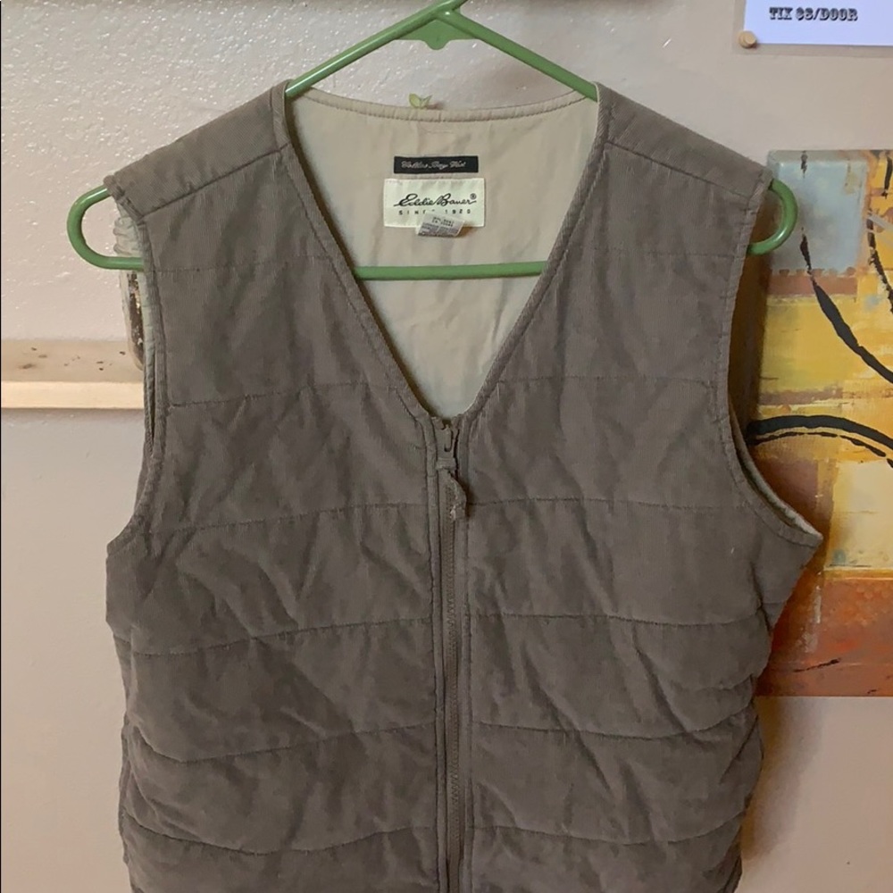 Corduroy vest. Eddie Bauer